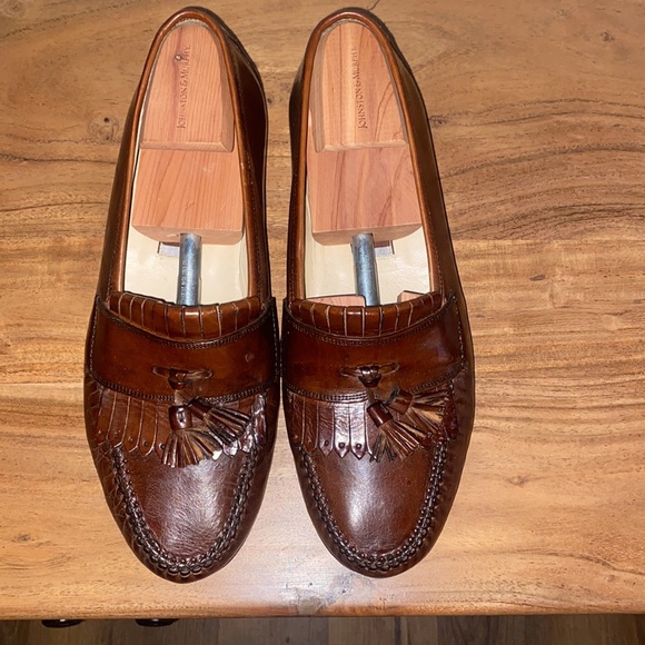 Johnston & Murphy Stanza loafers color chestnut size 10 1/2 Wide - Picture 2 of 5